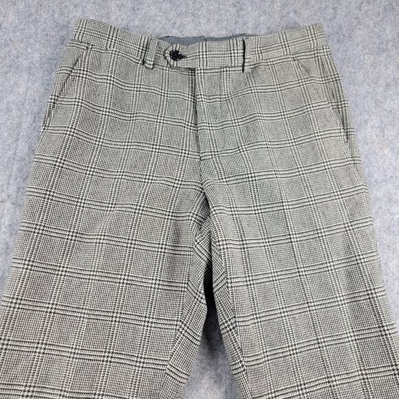 Todd Snyder Plaid Wool Trouser Mens Size 31x30 Multi Cream Black *Read* - Picture 4 of 16